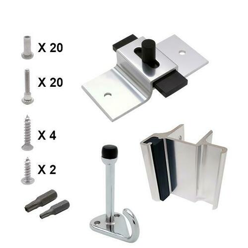 Jacknob 142838 Py Al Wrap-In Kit, No Hinge - MET15933