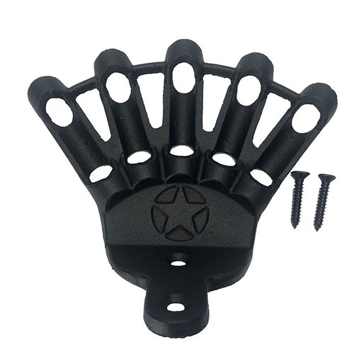 John Wright 035105 Vintage Cast Iron Five-Finger Flag Holder