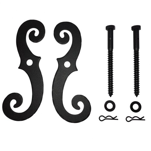 John Wright 088254E Steel Scroll Shutter Dog with Lag (Pair)