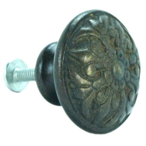 John Wright 088731 Fleur-de-lis Small Knob - Faux Brass