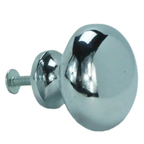 John Wright 088753 38mm Round Machined Back Knob - Chrome