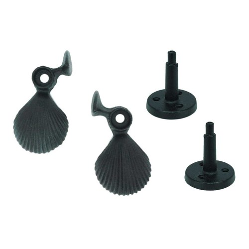 John Wright 088201 Shell Shutter Dog with Post (Sold in Pairs)