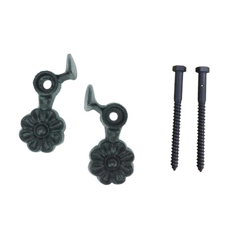 John Wright 088252 Flower Shutter Dog with Lag (Sold in Pairs)