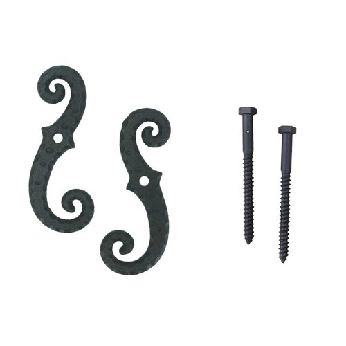 John Wright 088254AL Scroll Shutter Dog with Lag (Cast Aluminum)