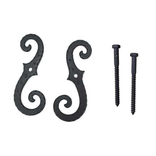John Wright 088256 Scroll Shutter Dog with Lag, Large (Sold in Pairs)