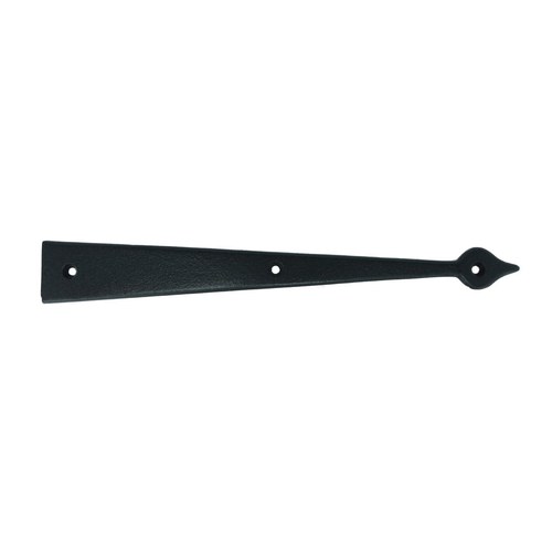 John Wright 088646 Faux Spade Strap Hinge, Medium, Aluminum