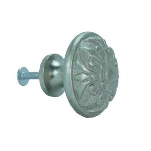 John Wright 088722 Fleur-de-lis Large Knob - Satin