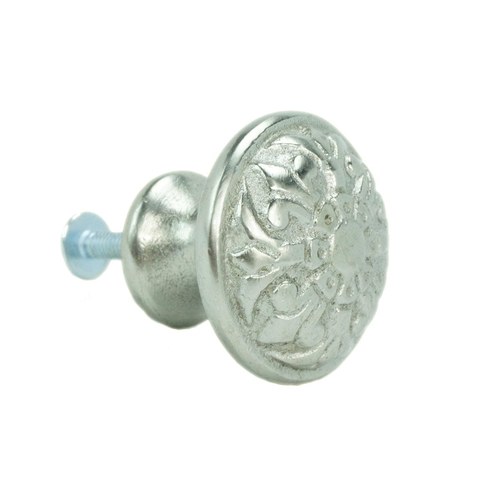 John Wright 088727 Fleur-de-lis Medium Knob - Satin