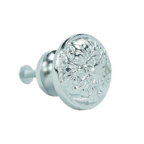 John Wright 088728 Fleur-de-lis Medium Knob - Chrome
