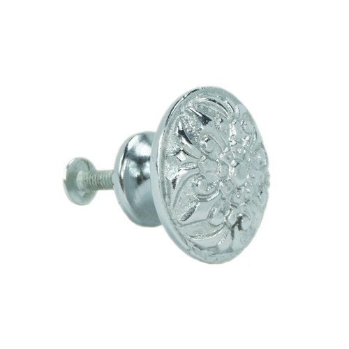 John Wright 088733 Fleur-de-lis Small Knob - Chrome