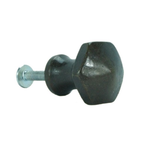 John Wright 088736 Hexagon Small Knob - Faux Brass