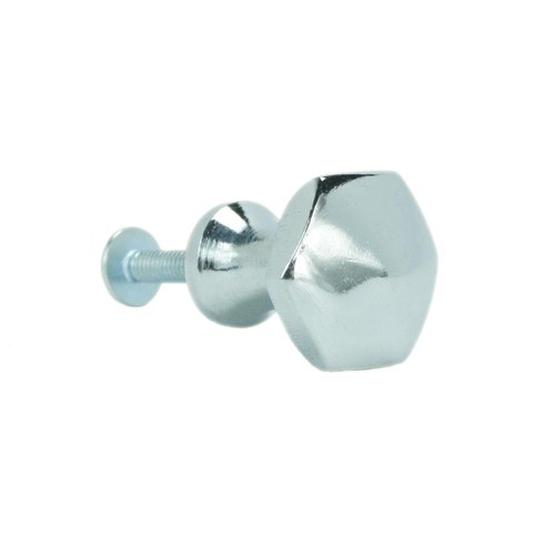 John Wright 088738 Hexagon Small Knob - Chrome