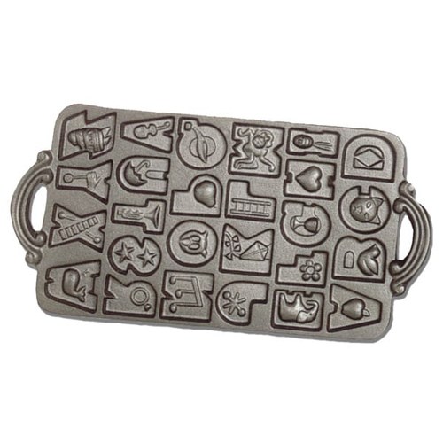 John Wright 073326JW Alphabet Cookie Pan