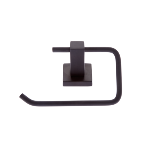 JVJ 20505 Milan Matte Black Squared Euro Paper Holder, Zinc Stainless Steel