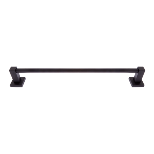 JVJ 20518 Milan Matte Black 18 Towel Bar Set, Zinc Stainless Steel