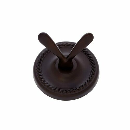 JVJ 20607 Prestige Series Oil Rubbed Bronze Double Robe Hook, Solid Brass