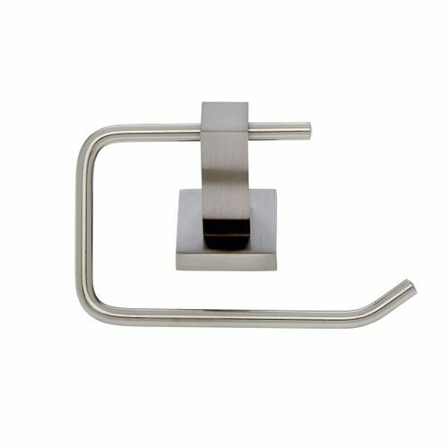 JVJ 21005 Milan Series Satin Nickel Squared Euro Paper Holder, Zinc Stainless Steel
