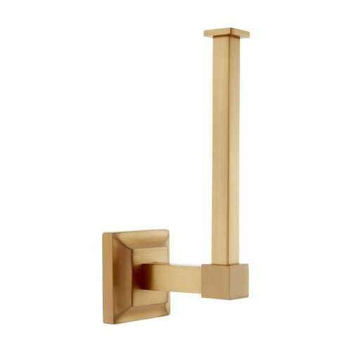 JVJ 21705 Aspen Series Satin Brass Euro Paper Holder, Solid Brass