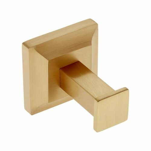 JVJ 21707 Aspen Satin Brass Finish Robe Hook - Solid Brass