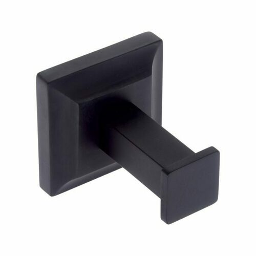 JVJ 21807 Aspen Series Matte Black Solid Brass Robe Hook