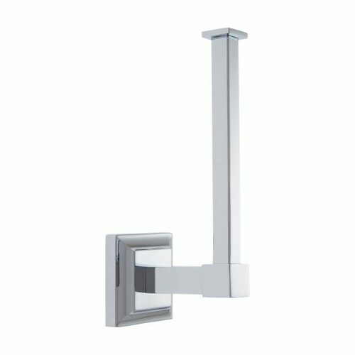 JVJ 22005 Aspen Series Polished Chrome Euro Paper Holder, Solid Brass