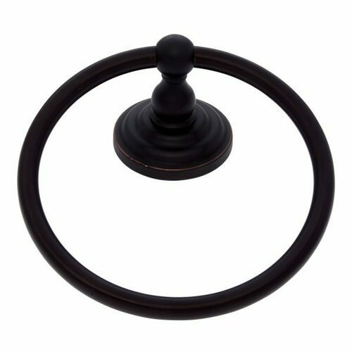 JVJ 22206 Highland Series Oil Rubbed Bronze Towel Ring C/S, Zamac Composition