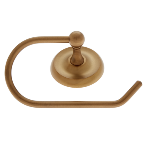 JVJ 23005 Paramount Satin Brass Euro Paper Holder, Solid Brass
