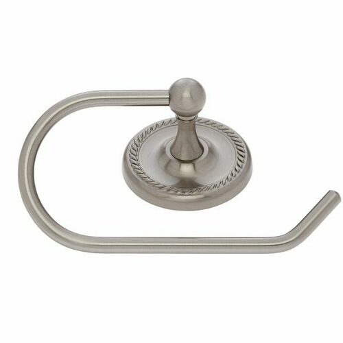 JVJ 23605 Prestige Satin Nickel Euro Paper Holder, Solid Brass