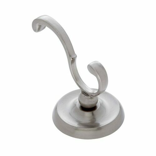 JVJ 24208 Paramount Satin Nickel Deco Robe Hook, Solid Brass