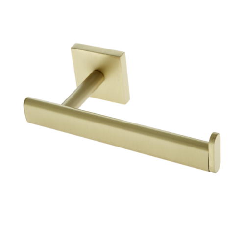 JVJ 25805 Messina Satin Brass Squared Euro Paper Holder, Zinc Stainless Steel