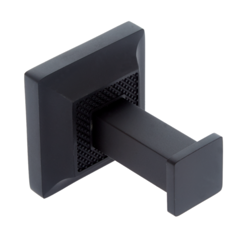 JVJ 25907 Luster Series Matte Black Solid Brass Robe Hook