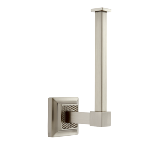 JVJ 26005 Luster Satin Nickel Euro Paper Holder - Solid Brass