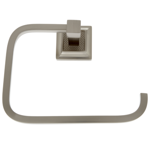 JVJ 26006 Luster Satin Nickel Towel Ring, Solid Brass Construction