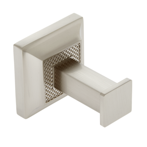 JVJ 26007 Luster Satin Nickel Robe Hook, Solid Brass Composition