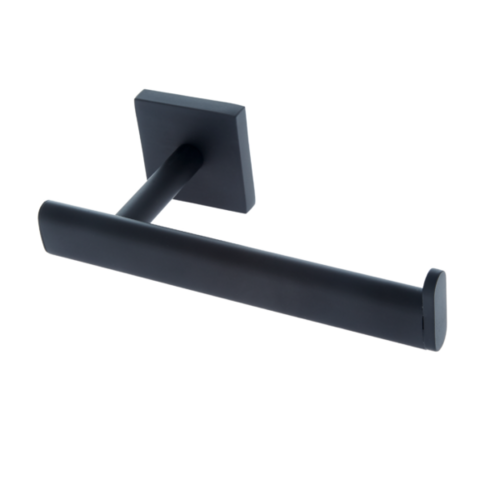 JVJ 26105 Messina Matte Black Squared Euro Paper Holder, Zinc Stainless Steel