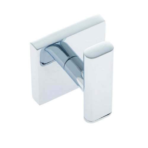 JVJ 26207 Messina Series Polished Chrome Robe Hook, Zinc Composition