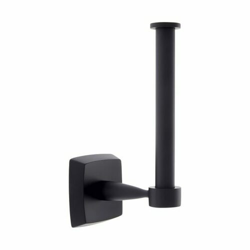 JVJ 29605 Serene Matte Black Euro Paper Holder, Solid Brass