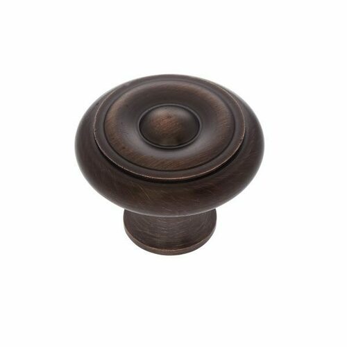 JVJ 35012 Classic Collection Old World Bronze 1-1/4 Georgian Knob, Solid Brass