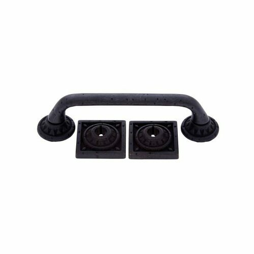 JVJ 42920 Pompeii Collection 96mm Oil Rubbed Bronze Pitted Pull with Back Plates
