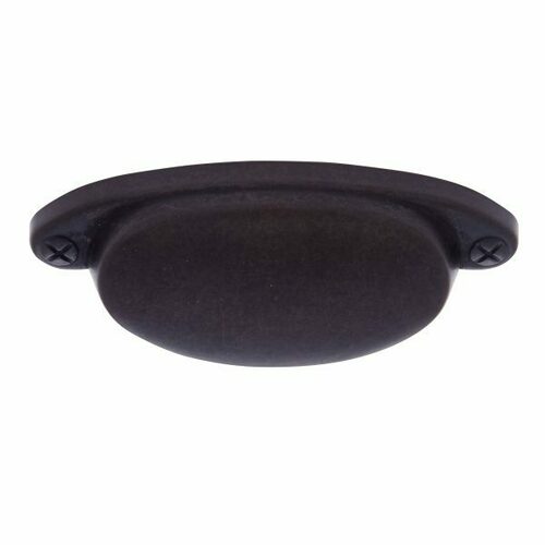JVJ 46620 Vintage Collection Oil Rubbed Bronze 2-1/2 Smooth Cup Pull, Zamac