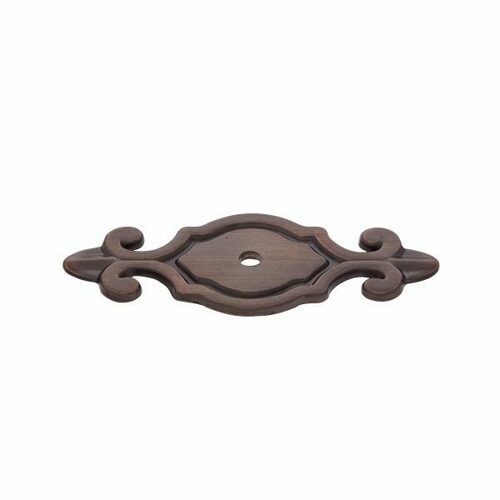 JVJ 46712 Classic Old World Bronze 3 Deco Back Plate for Knob, Zamac Composition