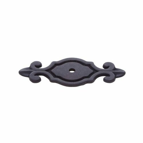 JVJ 46720 Classic Oil Rubbed Bronze 3 Deco Back Plate for Knob, Zamac