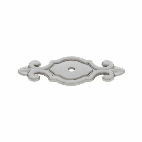 JVJ 46746 Classic Satin Nickel 3 Deco Back Plate for Knob - Zamac Composition