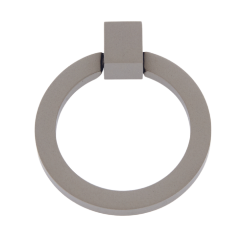 JVJ 64046 Plateau Collection Satin Nickel 49mm Round Ring Pull, Solid Brass