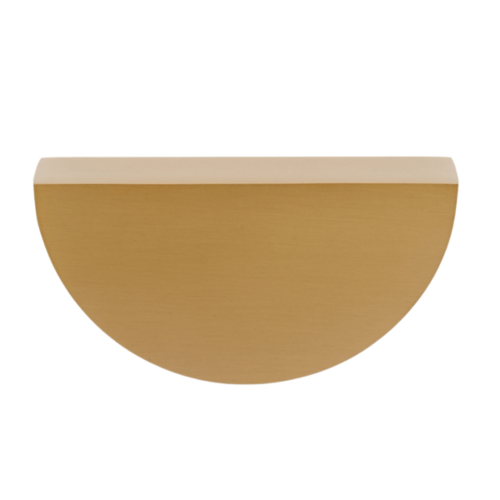 JVJ 64304 Plateau Satin Brass Half Moon Pull 3-5/8