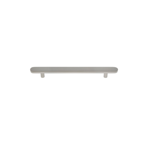 JVJ 64746 Plateau Satin Nickel 160mm Flat Oval Pull, Solid Brass