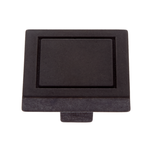 JVJ 65720 Minimalista Oil Rubbed Bronze 32mm Square Knob, Zamac Composition