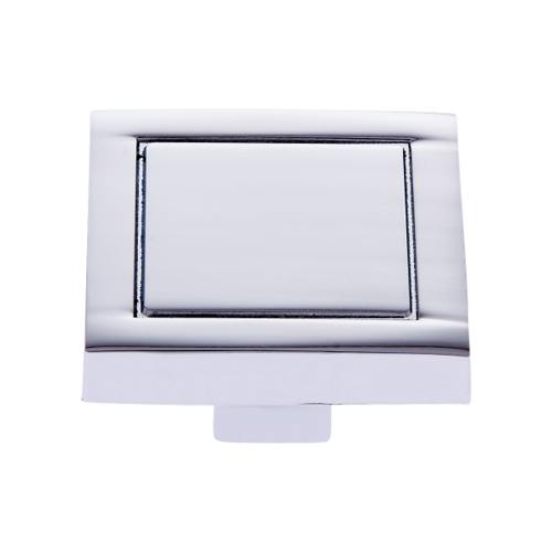 JVJ 65726 Minimalista Polished Chrome 32mm Square Knob, Zamac Composition