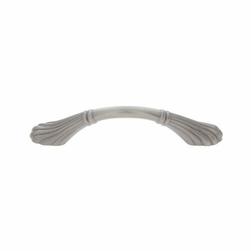 JVJ 68246 Vintage Satin Nickel 96mm Scalloped Footed Pull, Zamac