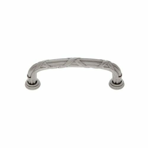 JVJ 68746 Vintage Satin Nickel 96mm Ribbon Pull, Zamac Composition